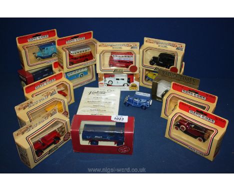 A quantity of model vehicles to include 'Days Gone' cars, 'Radio Times' model A Ford delivery van, Fowler steam wagon, etc.