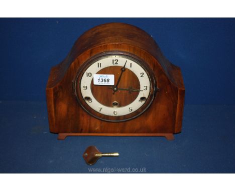 An Andrew Westminster chiming mantle Clock with key.