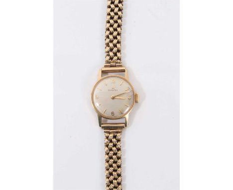 1960s ladies 9ct gold Omega wristwatch with Omega 620 calibre manual-wind movement in circular 9ct gold case, hallmarked Birm