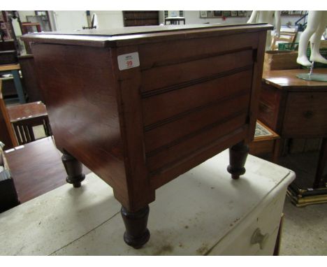 EDWARDIAN MAHOGANY COMMODE STOOL