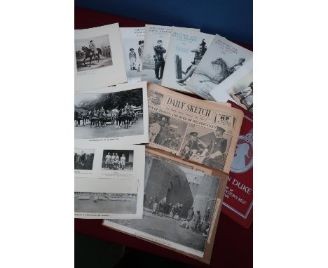Three boxes containing a quantity of military reference material and ephemera, including large selection of regimental journa