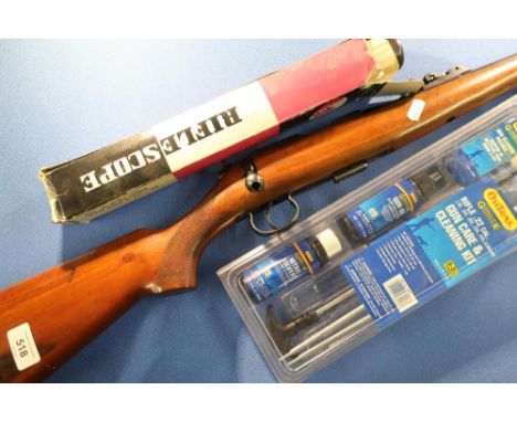 Brno Mod 2 bolt action .22 rifle, with adjustable rear ladder sights, screw cut barrel and detachable magazine, serial no. 17