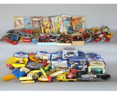 A mixed toy lot to include a collection of Britain's figures and die cast vehicles; together with a collection of vintage chi