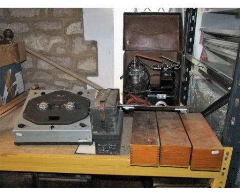 A vintage cased electric medical machine by Emesary, medical supply associates ltd, manufacturers of electro therapeutic appa