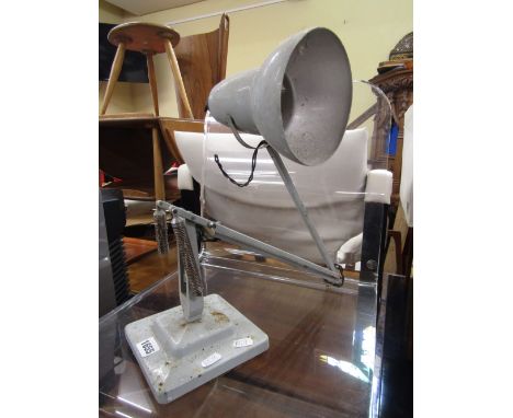 Herbert Terry anglepoise lamp upon a stepped square base