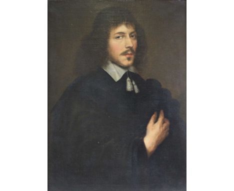 After Sir Anthony van Dyck (1599-1641) - Half-length portrait of a gentleman, oil on canvas, 67 x 49cmA 19th century copy aft