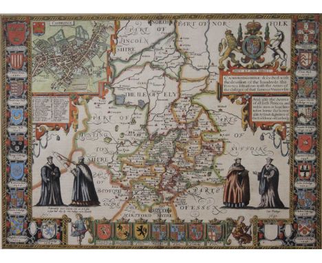 Cambridgeshire. Speed (John): Cambridgeshire described with the devision of the Hundreds, the Townes situation, with the arme