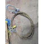 Kennedy 19-Ton 4-Leg Spreader Wire Rope Sling, 3/4" X 17', Type 145-HT-HT, Thimble Eyes, Double Ring