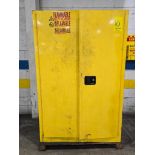 U-Line 90-Gal. Flammable Liquid Storage Cabinet, Model H-2219M-Y (Location: 2785 McCracken Rd., Hern
