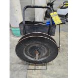 Metal Banding Cart w/ Clips, Band Tensioners, & Cutter, 1/3 Full of Banding (Location: 2785 McCracke