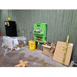 (4) Emergency Eye Wash Stations, Safety Cones, Cabinet of Tyvek Coveralls. & PPE, Smokers Poles, Bio