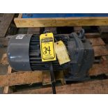CE 10-HP Electric Motor, w/ 2:50-1 Nord Gear Box (350 Pilgir Lube System Motor) (Location: 2785 McCr