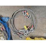 Kennedy 19-Ton 4-Leg Spreader Wire Rope Sling, 3/4" X 17', Type 145-HT-HT, Thimble Eyes, Double Ring