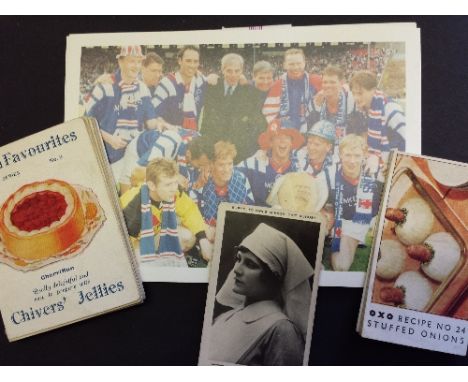 TRADE, selection, inc. Chivers Firm Favourites, Women's Papers Handy Cooking Cards, Oxo Recipes; Warne Trees, Flyer Cigarette
