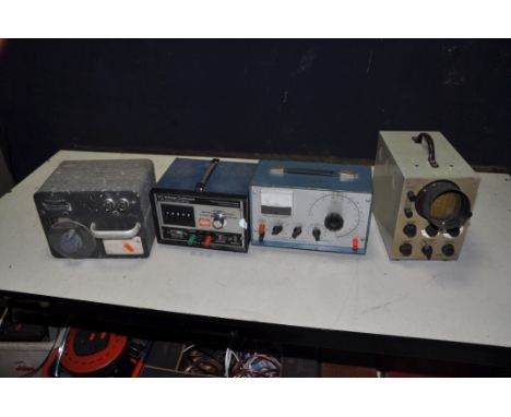 FOUR ITEMS OF VINTAGE ELECTRICAL TESTING EQUIPMENT comprising of a General Radio Company Type 1422-C8, a Time Electronics DC 