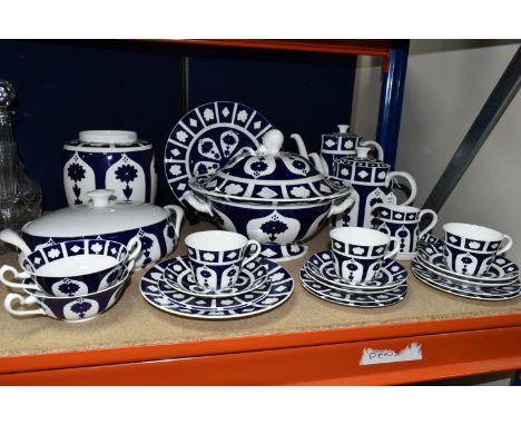 Sold at Auction: A pair of blue and white porcelain covered soup