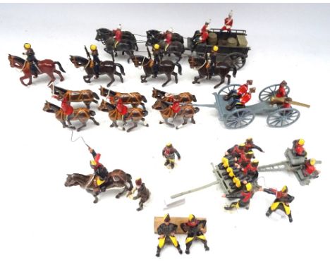 Royal Canadian Mounted Police Artillery and Supply train, Sled Gun with Crew, horse team and possibly some parts missing, fou