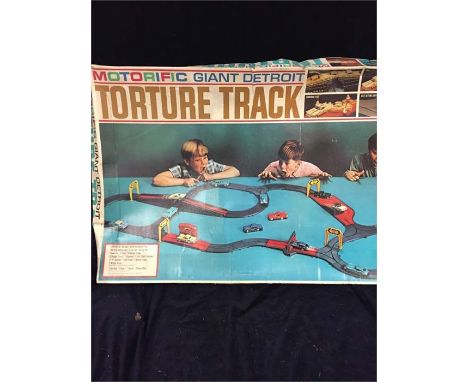 A Vintage Motorific Giant Detroit Torture Track Game