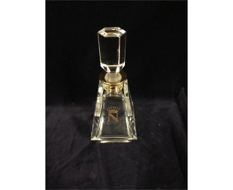 A Napoleon Brandy decanter with silver gilt neck