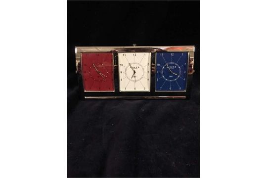 A Links Of London Three Time Zone Travel Or Desk Clock London Three Time Zone Travel Or Desk Clock