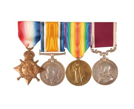 1914 TRIO &amp; LSGC TO SJT HUDSON DURHAM LIGHT INFANTRY 1914 Star correctly impressed 8814 Pte H Hudson 2/ Durh L I Pair cor