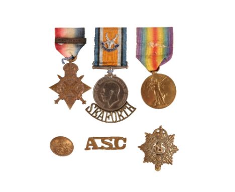 1914 STAR TRIO TO 10078 PTE R PATTERSON 2ND SEAFORTH HIGHLANDERS  1914 Star correctly impressed 10078 Pte R Patterson 2/Sea H