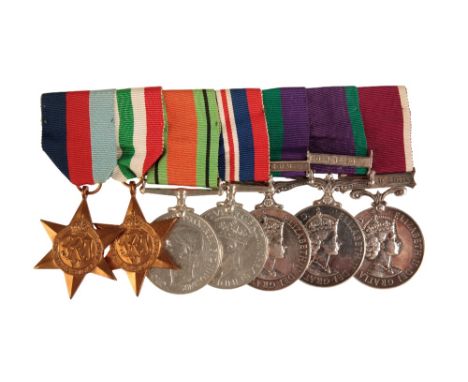 A CAMPAIGN AND LSGC GROUP TO SERGEANT LEE DURHAM LIGHT INFANTRY  1939/45 Star  Italy Star  Defence Medal  War Medal  GSM Cypr