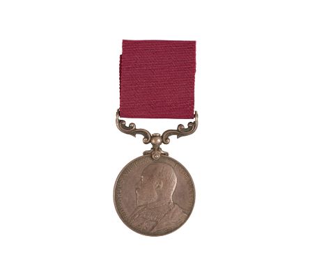 AN EDWARD 7TH LSGC TO SERGEANT DEAN DURHAM LIGHT INFANTRY  EVII LSGC correctly impressed 3016 C SJT E A Dean Durh L I  Condit