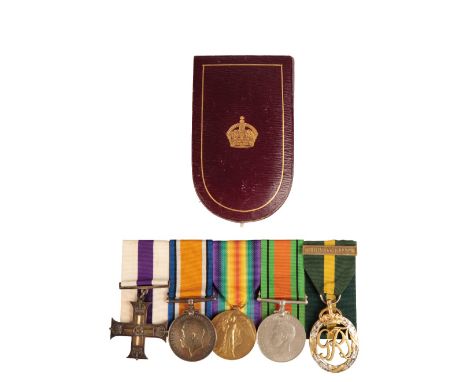 A GREAT WAR MILITARY CROSS GROUP TO LIEUTENANT THOMPSON DLI.  Awarded for a Trench Raid.  Military Cross unmade as issued  Pa