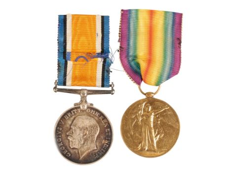 A GREAT WAR CASUALTY PAIR TO CAPTAIN J TAIT DURHAM LIGHT INFANTRY  Correctly impressed Capt J Tait  Condition EF  James Tait 