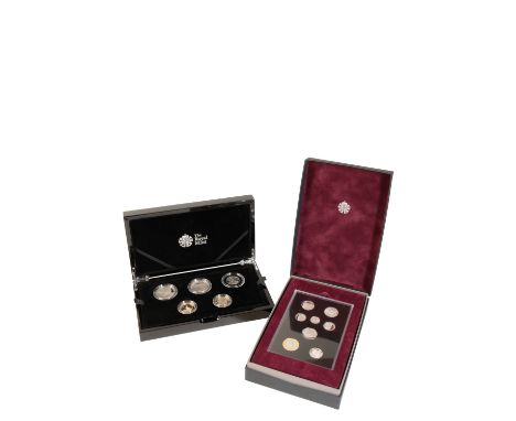 TWO 2015 PIEDFORT PROOF SETS  The fourth Circulating Coinage Portrait Final Editions 2015 Commemorative Silver Proof Set  201