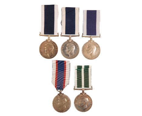 COLLECTION OF NAVAL LONG SERVICE GOOD CONDUCT MEDALS GVI LSGC correctly impressed - Kx83819 T F Richardson PO SM HMS Snipe Co