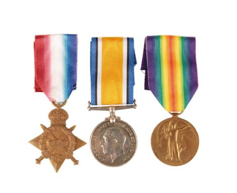 DURHAM PALS 1914/15 TRIO TO 18-73 PTE J GILLANDER DLI. who was wounded 1st Day of the Somme  Correctly impressed. SJT on Pair
