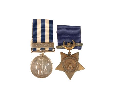 EGYPT MEDAL &amp; KHEDIVES STAR TO 706 PTE W KENNEDY HIGHLAND LIGHT INFANTRY  William Kennedy is confirmed on the roll as bei