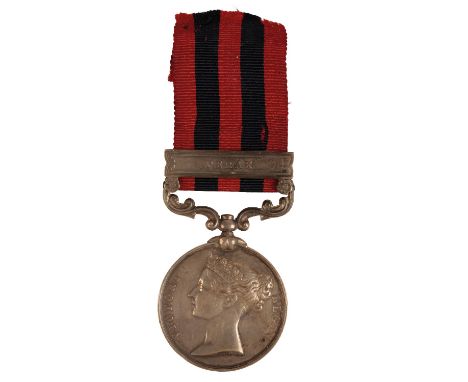IGS 1854 'PERAK' TO W WILKINS OF HMS MODESTE Correctly engraved ' W Wilkins Ord HMS Modeste' The medal is confirmed on the ro