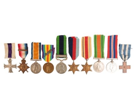 A GREAT WAR MILITARY CROSS AND WW2 O.B.E GROUP TO BRIGADIER C W BEART DURHAM LIGHT INFANTRY  O.B.E Military  Military Cross G
