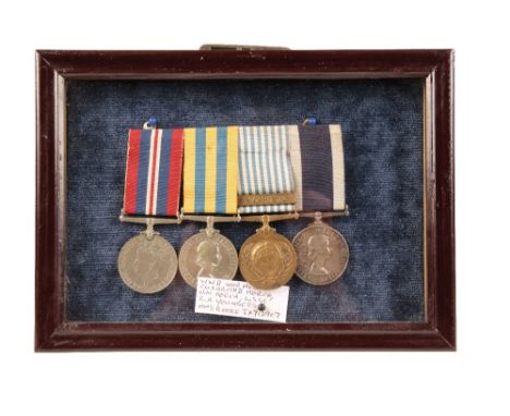 NAVAL KOREAN WAR CAMPAIGN GROUP TO R A YOUNG ROYAL NAVY Second World War Medal Queens Korea - P/JX712907 R A Young L Tel RN N