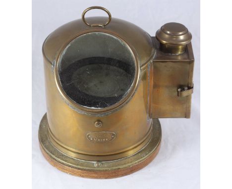 A 'Sestrel' brass ship's binnacle compass, B3/8105, 26cm high