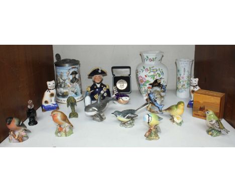 SECTION 5. A collection of assorted ceramics and collectables including various ceramic birds and animals, some Beswick examp