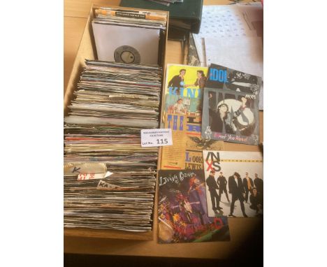 Records : Singles in large crate - 'H,I,J,K' inc Killing Joke, Kinks, Korgis, Living Colour, Billy Idol. Inxs etc (200+)