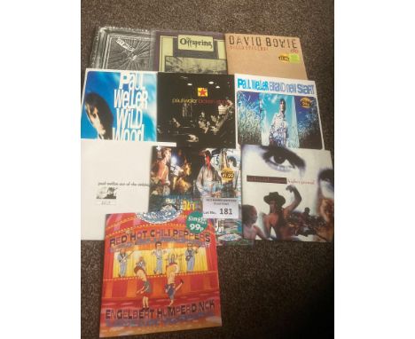 Records : Rock/Punk - super lot of collectable 7" mostly 1990s issues inc Sex Pistols, Offspray, Bowie, paul Weller, R H C Pe