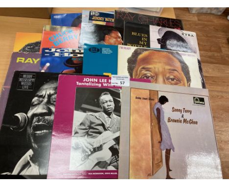 Records : Blues albums - inc J L Hooker, Muddy Waters, R. Charles etc (18)
