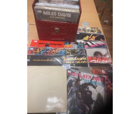 Records : Case of albums - mixed lot inc Rolling Stones, Beatles, Classic Nouveaux - conditions  vary - nice interesting lot 