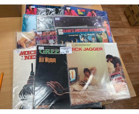 Records : ROLLING STONES &amp; related albums inc Wyman, Jagger etc - good conditions (13)