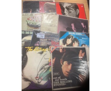 Records : ROLLING STONES albums (12) decent early issues but conditions do vary - nice lot