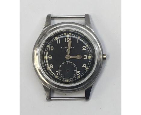 A WW2 era “Dirty Dozen’ military wristwatch, by Longines. An original piece, but in need of some TLC. Stainless steel case, w