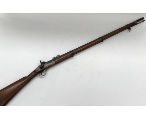 A .577” pattern 1853 Enfield Percussion Commercial Rifle. Made to the regulation pattern, but without ordnance marks. Birming