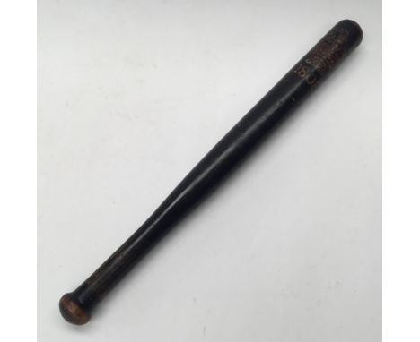 An early 19th century, late George III era Constable’s truncheon. Of simple form, with a turned hardwood body, ebonised groun