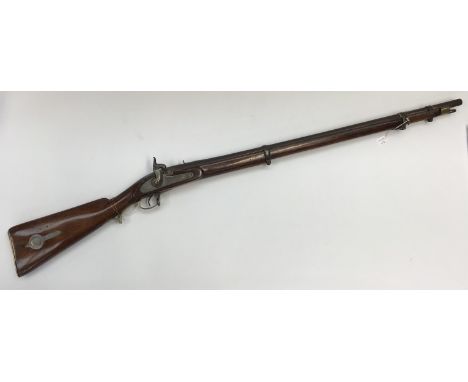 An Indian made long arm replicating an Enfield 1858 m / 1 rifle
