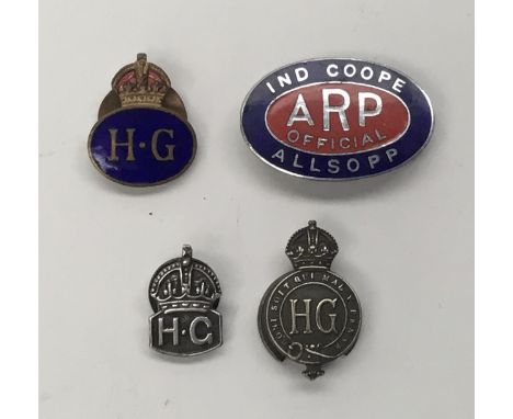 A scarce WW2 era ‘Ind Coope Allsopp’ ARP badge. Chrome with red and blue enamel infills, marked JR Gaunt to the buttonhole fi